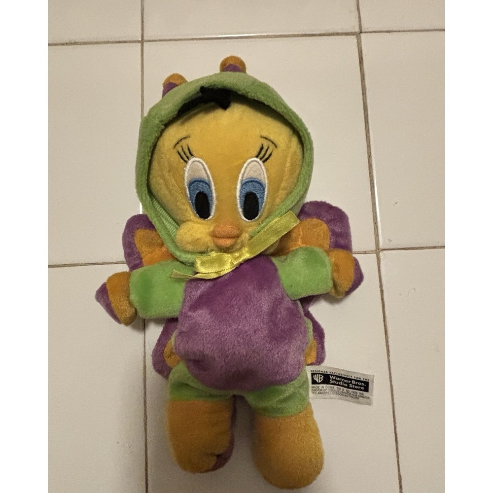 Warner Bros. Studio Store Looney Tunes Tweety Butterfly Plush Small 1999[W]